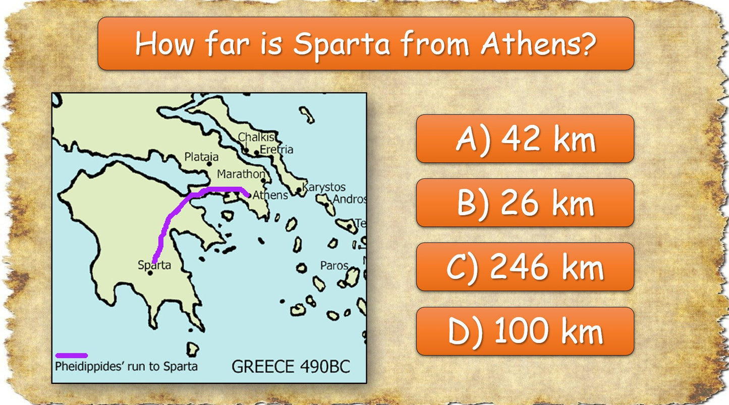 The First Marathon - Grade 6 PowerPoint Lesson