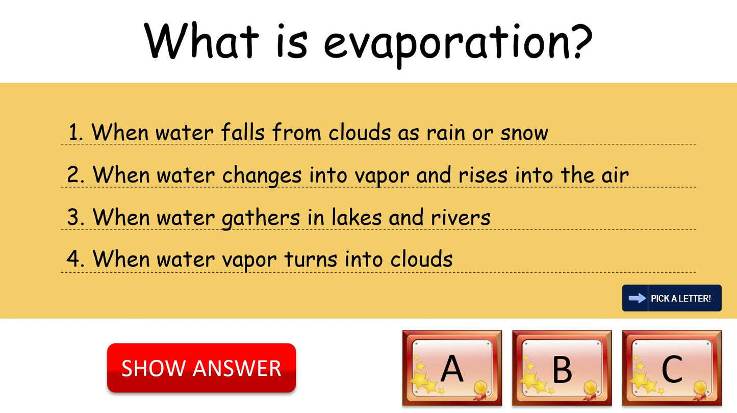 The Water Cycle - Grade 6 PowerPoint Lesson + Music Video
