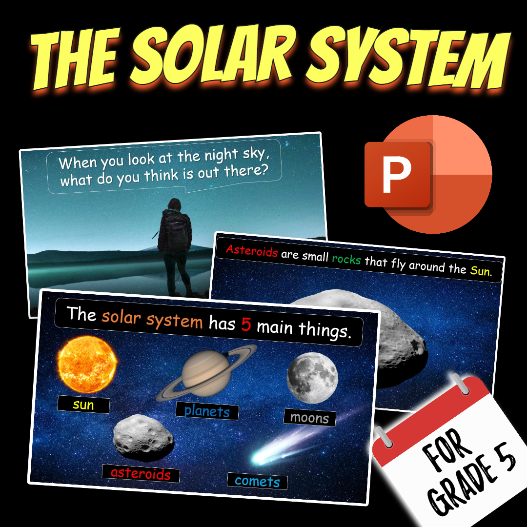 The Solar System - Grade 5-6 PowerPoint Lesson