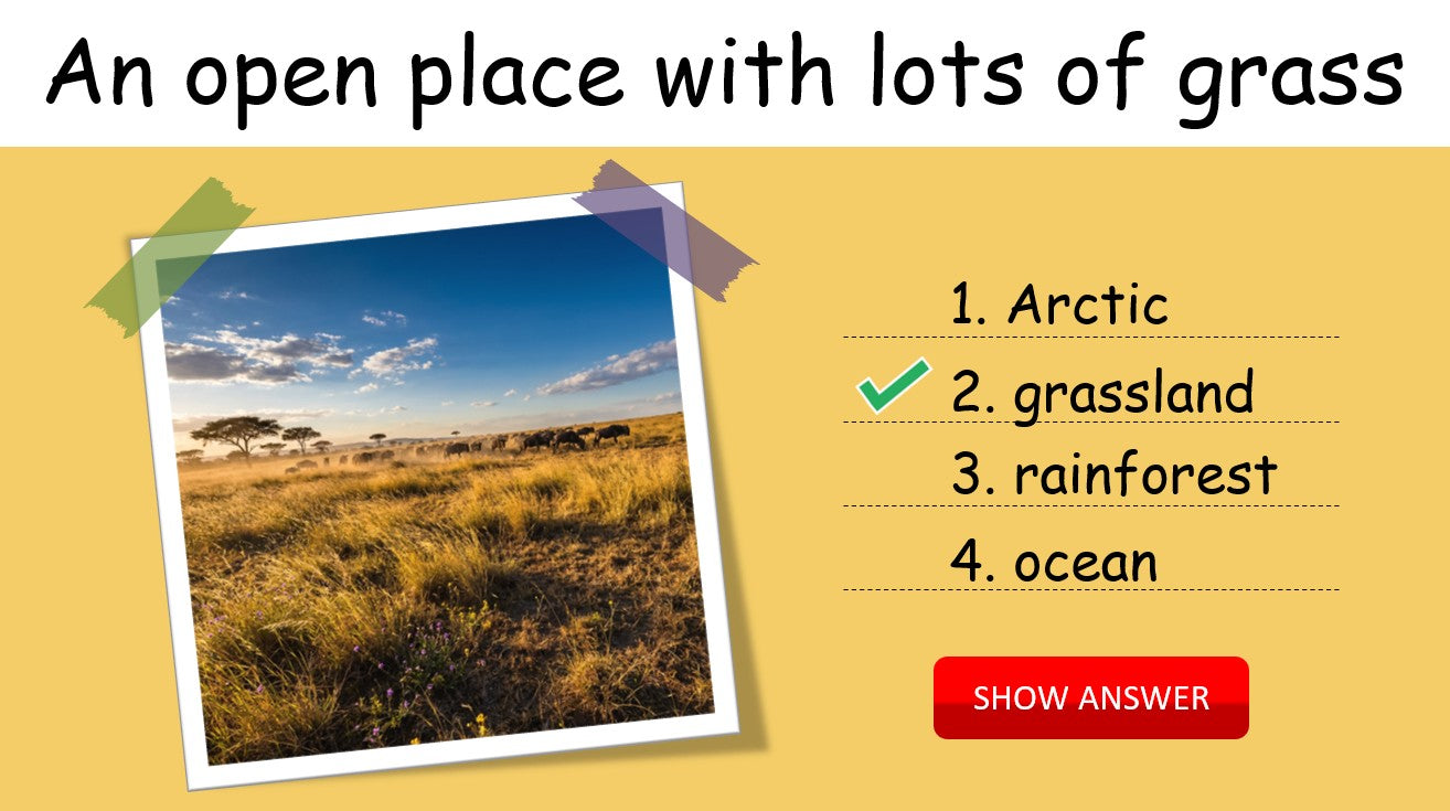 Animal Habitats - Grade 3-4 PowerPoint Lesson