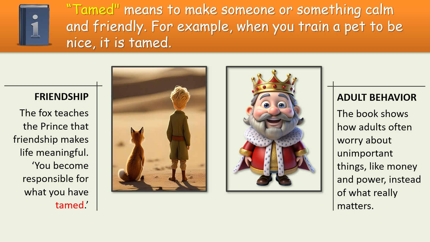 The Little Prince: Key Characters and Themes - Grade 6-7 PowerPoint Lesson