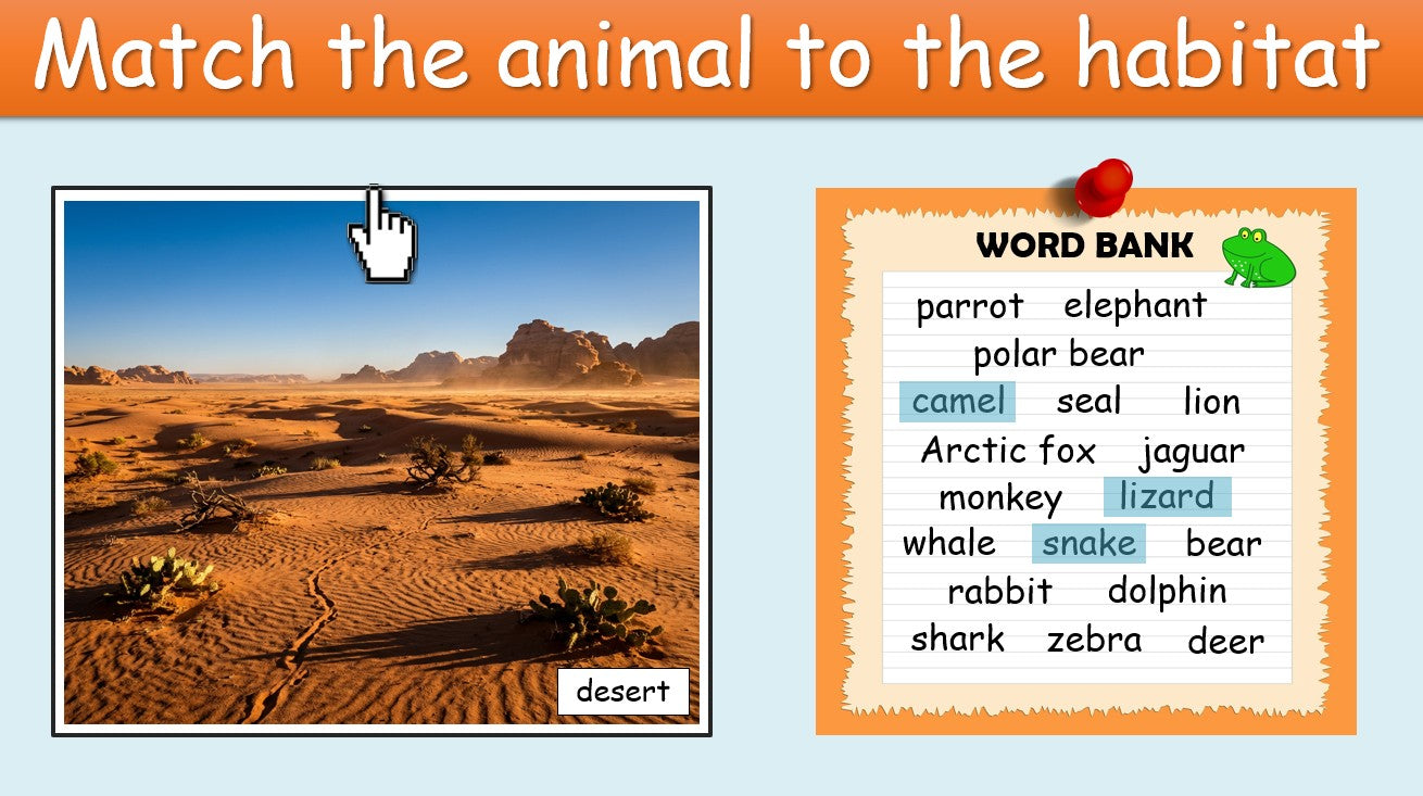 Animal Habitats - Grade 3-4 PowerPoint Lesson