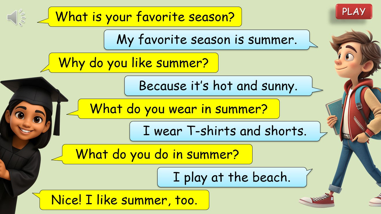 The Four Seasons - Grade 3-4 PowerPoint Lesson