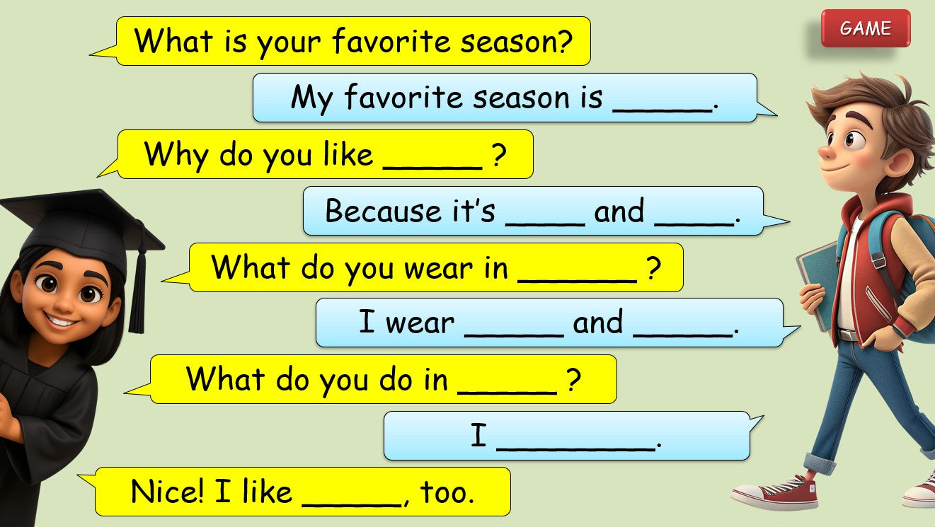 The Four Seasons - Grade 3-4 PowerPoint Lesson