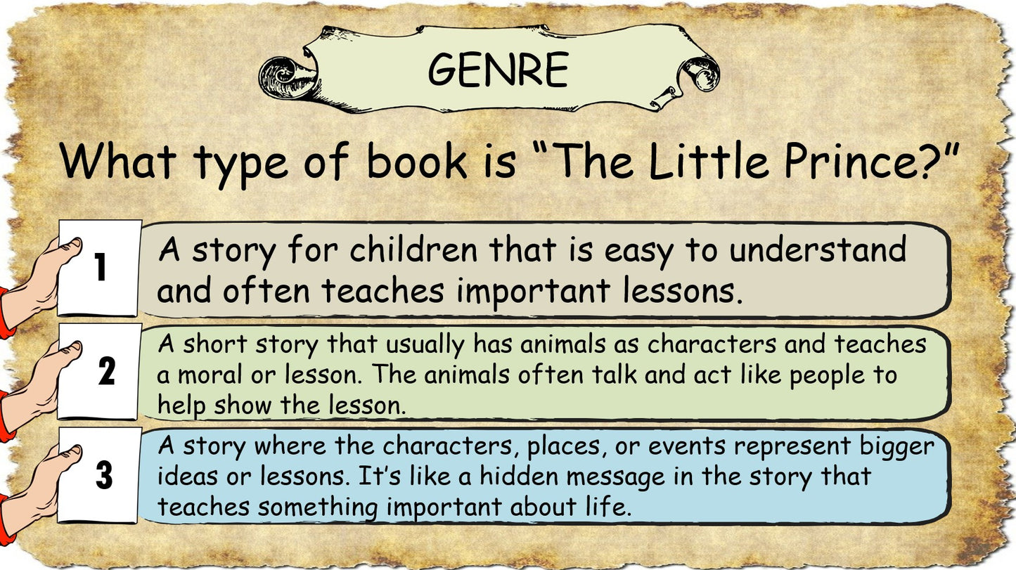 The Little Prince: Key Characters and Themes - Grade 6-7 PowerPoint Lesson