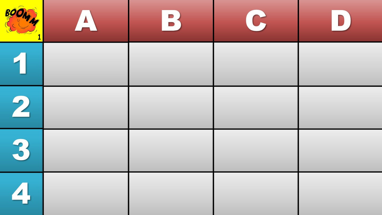 "Minefield" PPT Game Template