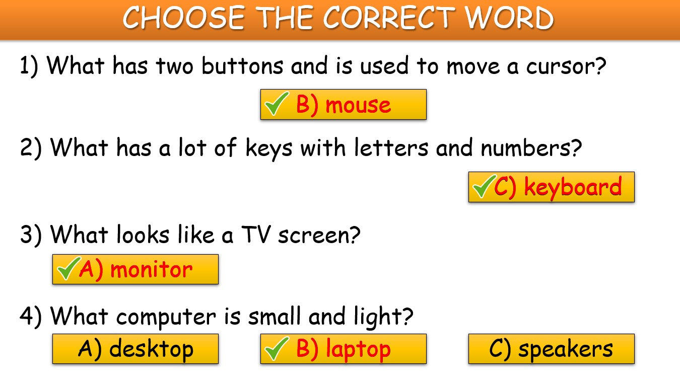 My Computer - Grade 4-5 PowerPoint Lesson with Audio