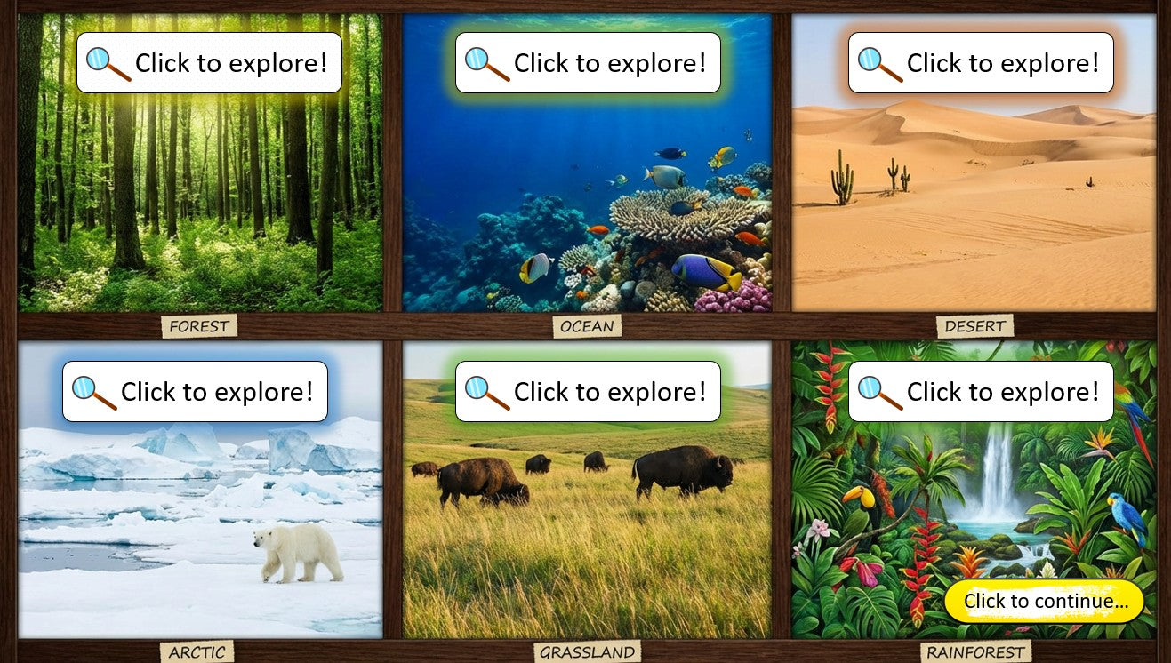 Animal Habitats - Grade 3-4 PowerPoint Lesson