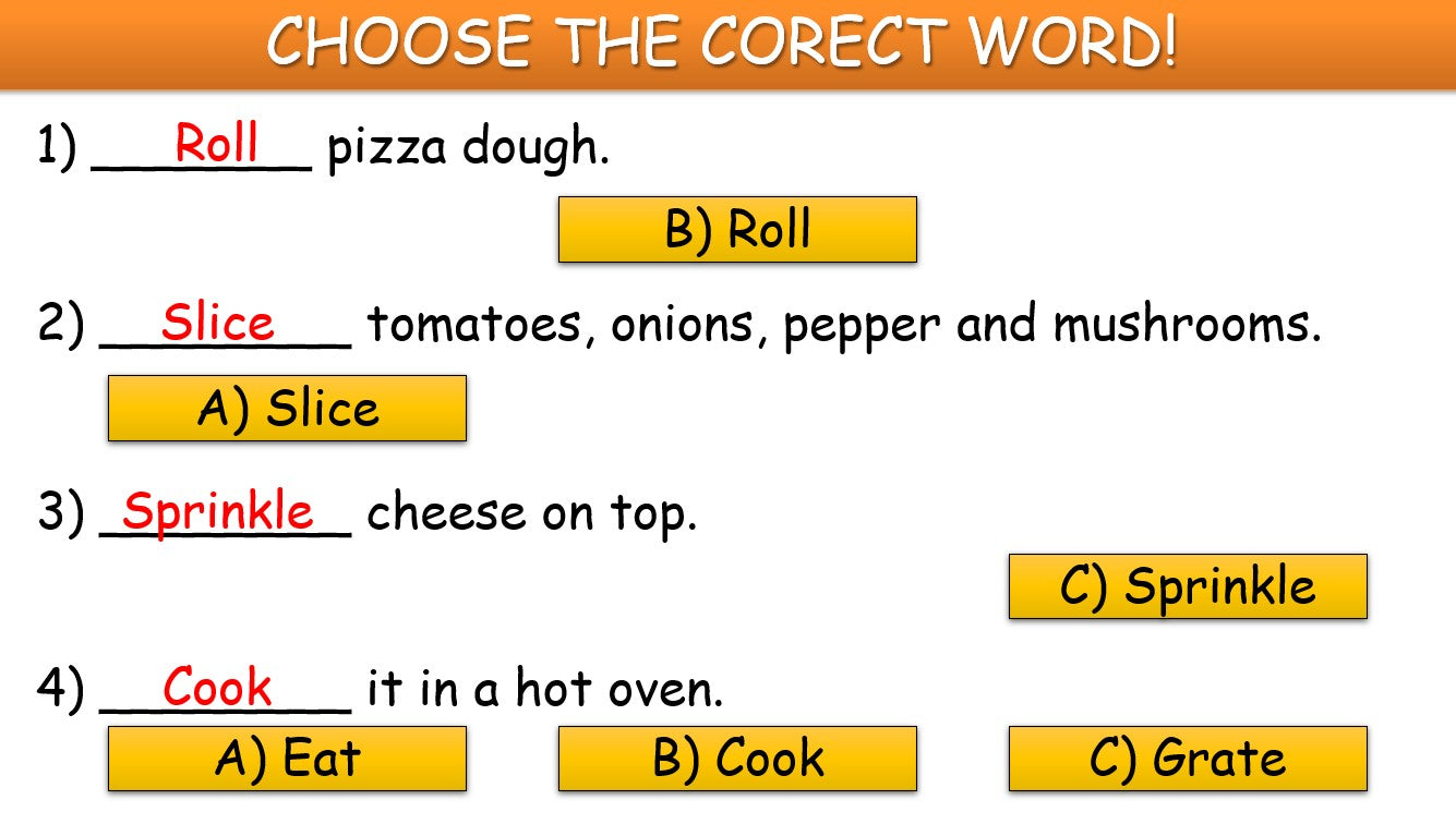 How to Make a Pizza - Grade 4-6 PowerPoint Lesson with Video