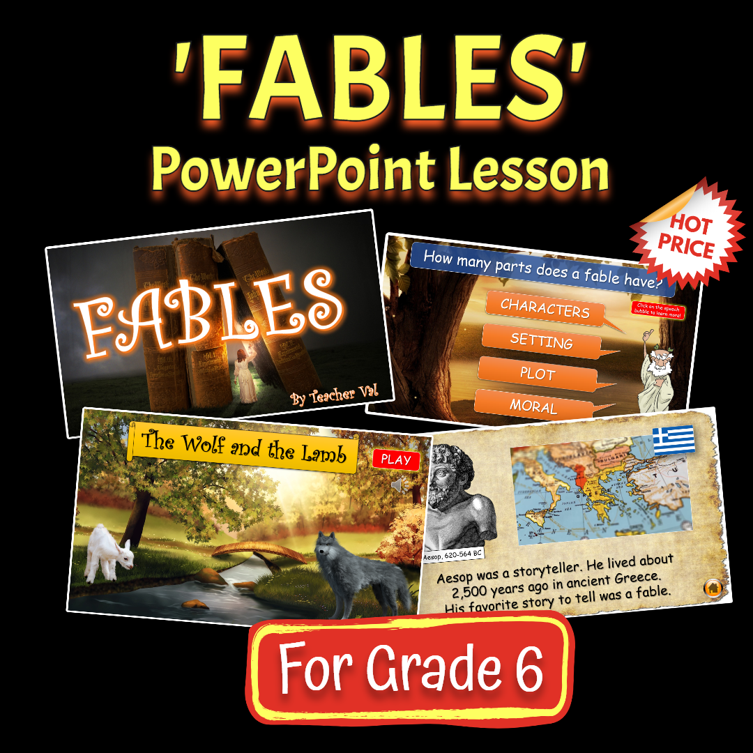 Fables - Grade 6-7 PowerPoint Lesson – Teacher Val