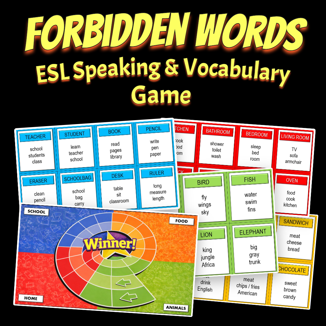Forbidden Words: ESL Speaking & Vocabulary Game