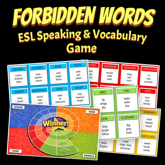 Forbidden Words: ESL Speaking & Vocabulary Game