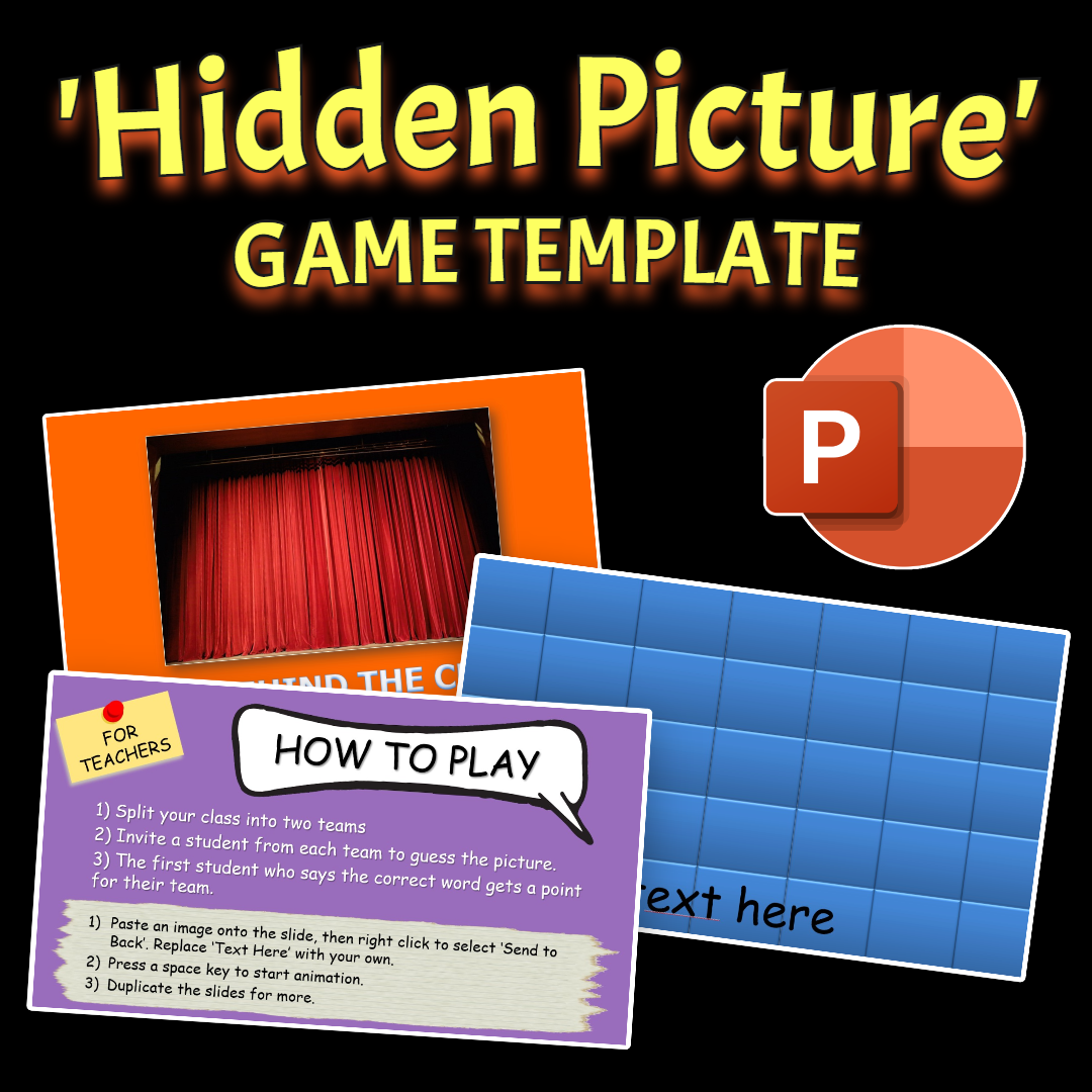 Hidden Picture PPT Game Template – Teacher Val