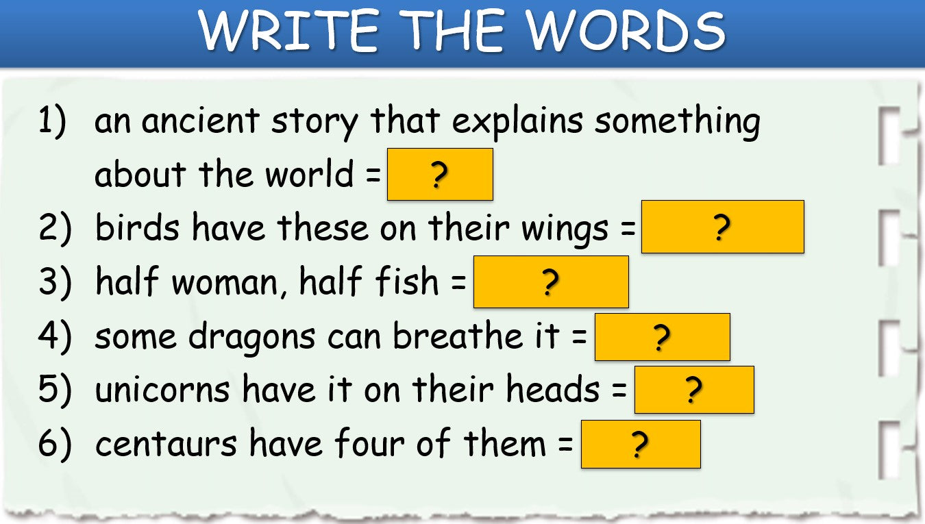 Myths - Grade 5-6 PowerPoint Lesson (Part 1)