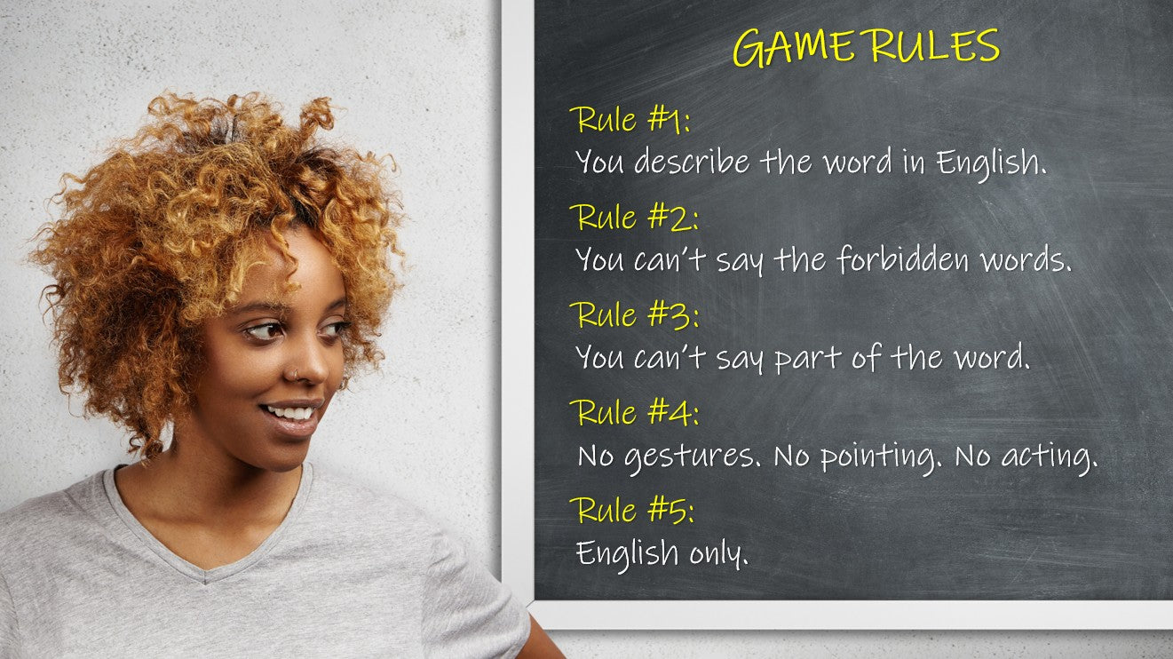 Forbidden Words: ESL Speaking & Vocabulary Game