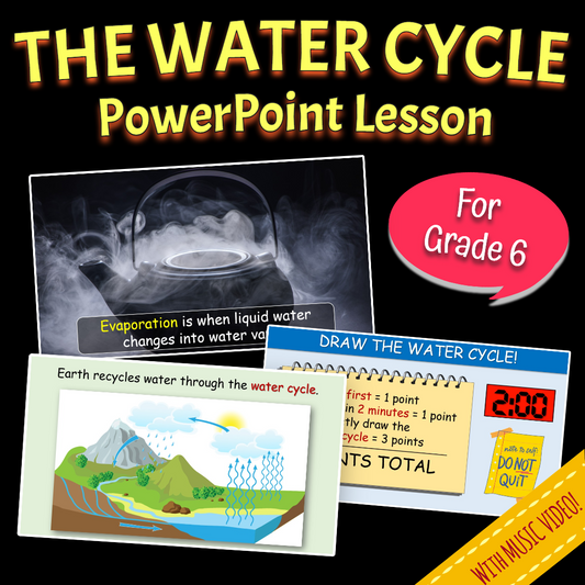 The Water Cycle - Grade 6 PowerPoint Lesson + Music Video